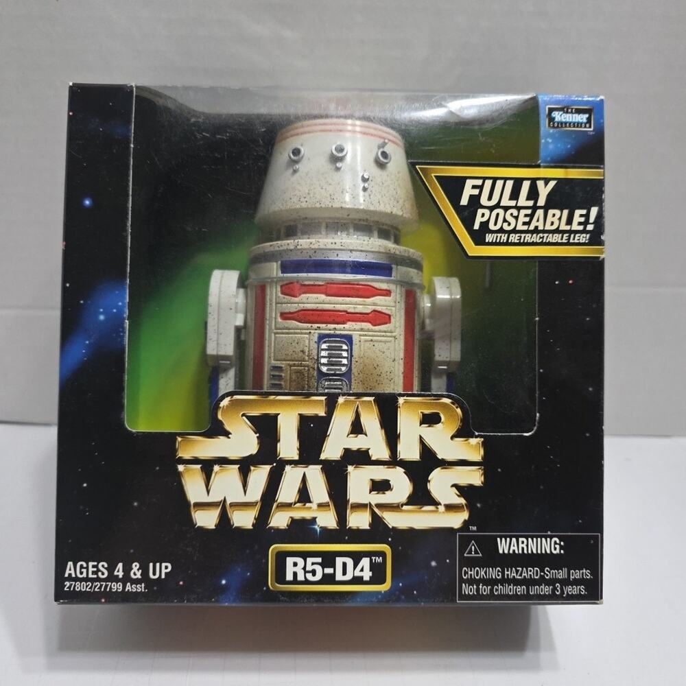 1997 Kenner Star Wars R5-D4 7" Action Collection Figure Poseable In Box